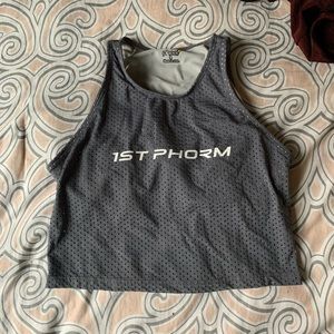 1st Phorm Logo Mesh Crop Tank - Small